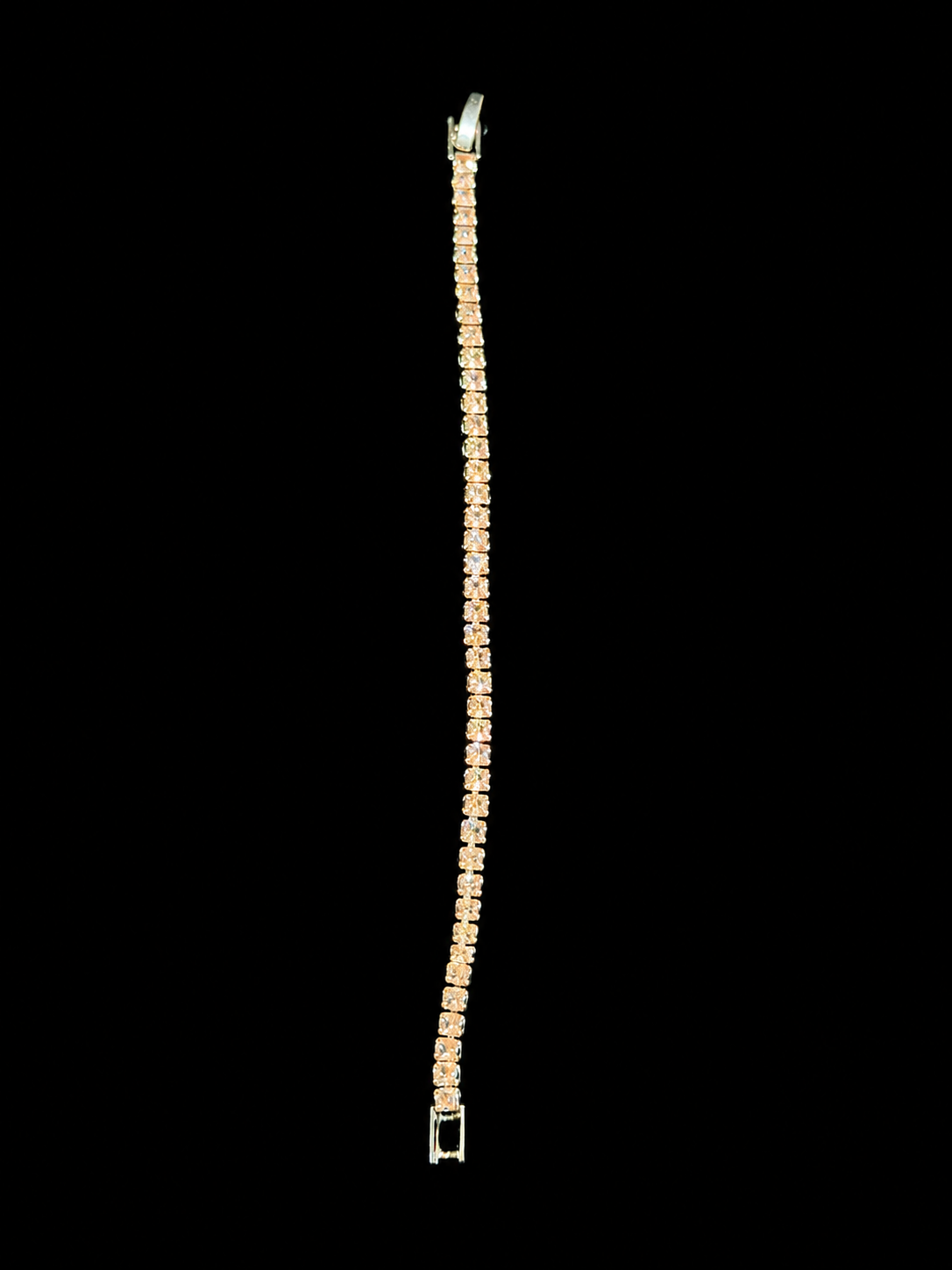 Golden Crystal Tennis Bracelet thumbnail 2
