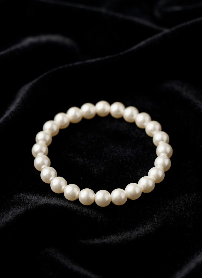 White Beads Bracelet