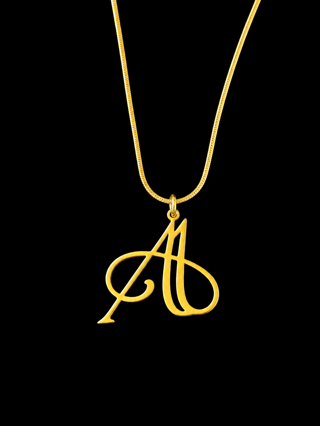 ‘A’ pendant necklace 
