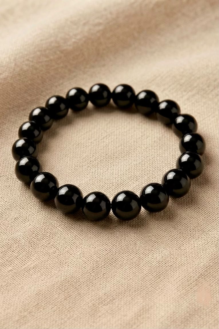 Black Beads Bracelet