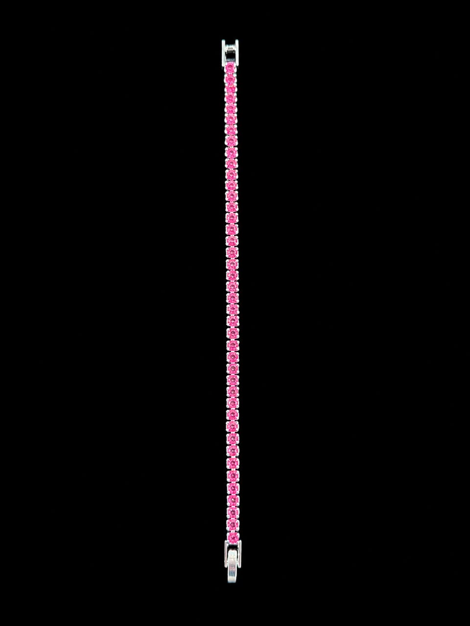 Pink Crystal Tennis Bracelet thumbnail 2