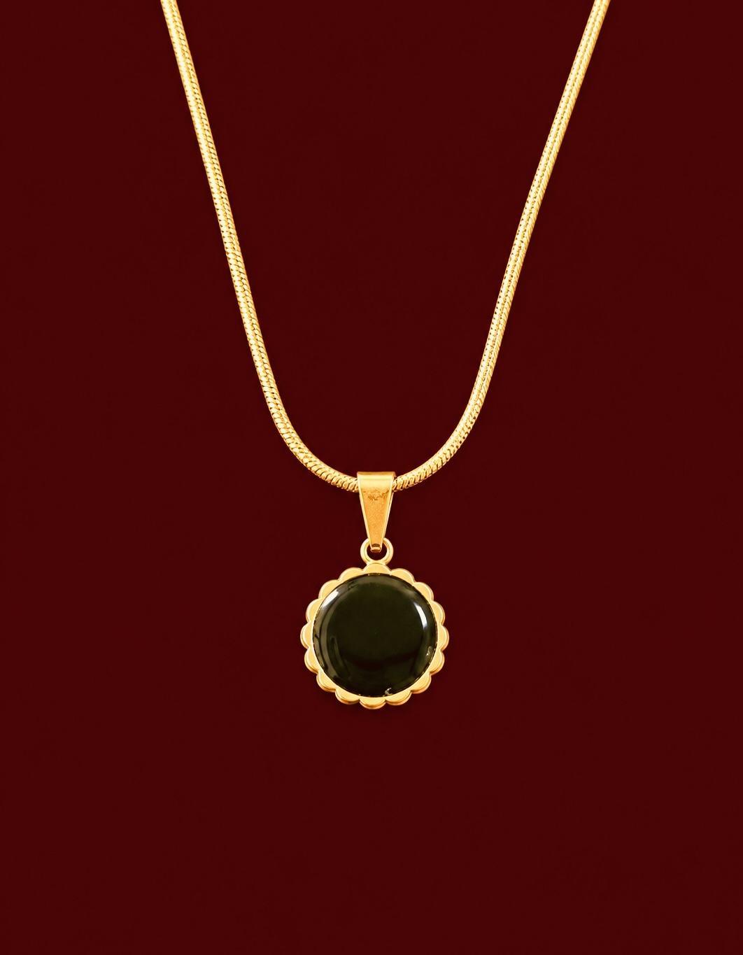 Black Sunburst Pendant